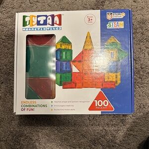 Magnetic Tiles 100 Piece Kit - Multicolor